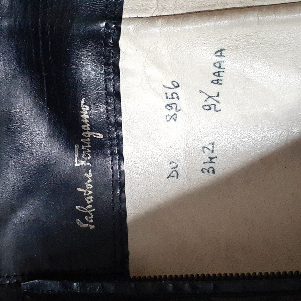 Salvatore Ferragamo Black Leather Knee-High Boots - Picture 13 of 16